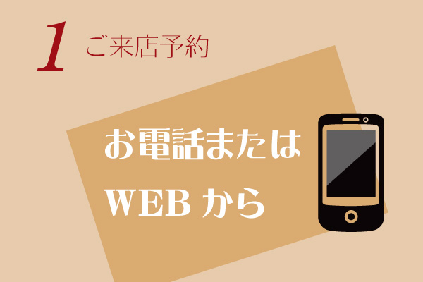 1.ご来店予約
